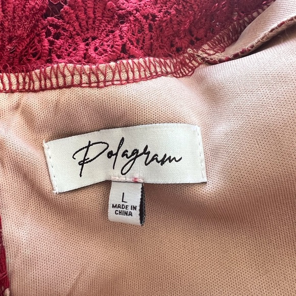 EUC: Polagram midi brick red lace - Picture 7 of 8